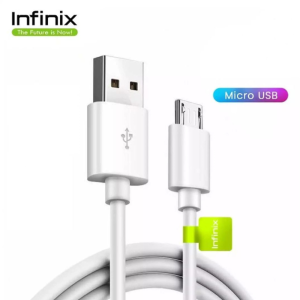 Original Infinix Micro USB Cable – Fast Charging & Data Transfer – Durable 100cm Cable for Android Devices