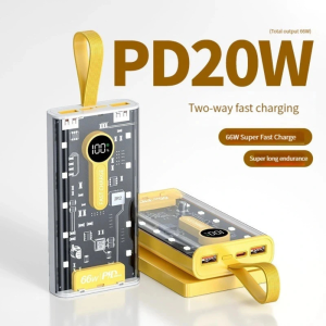 Bolt Power Bank B105 โ 20000mAh 66W Fast Charging, PD Support, Multi-Port Power Bank