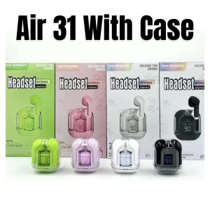 AIR 31 Wireless Earbuds โ Transparent Charging Case, Bluetooth 5.3, Deep Bass Sound, Long Battery, Smart Touch Control