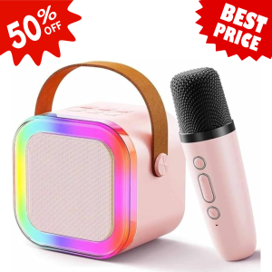 Media Croma Bluetooth Karaoke Speaker – AI Voice Changer & Wireless Mic